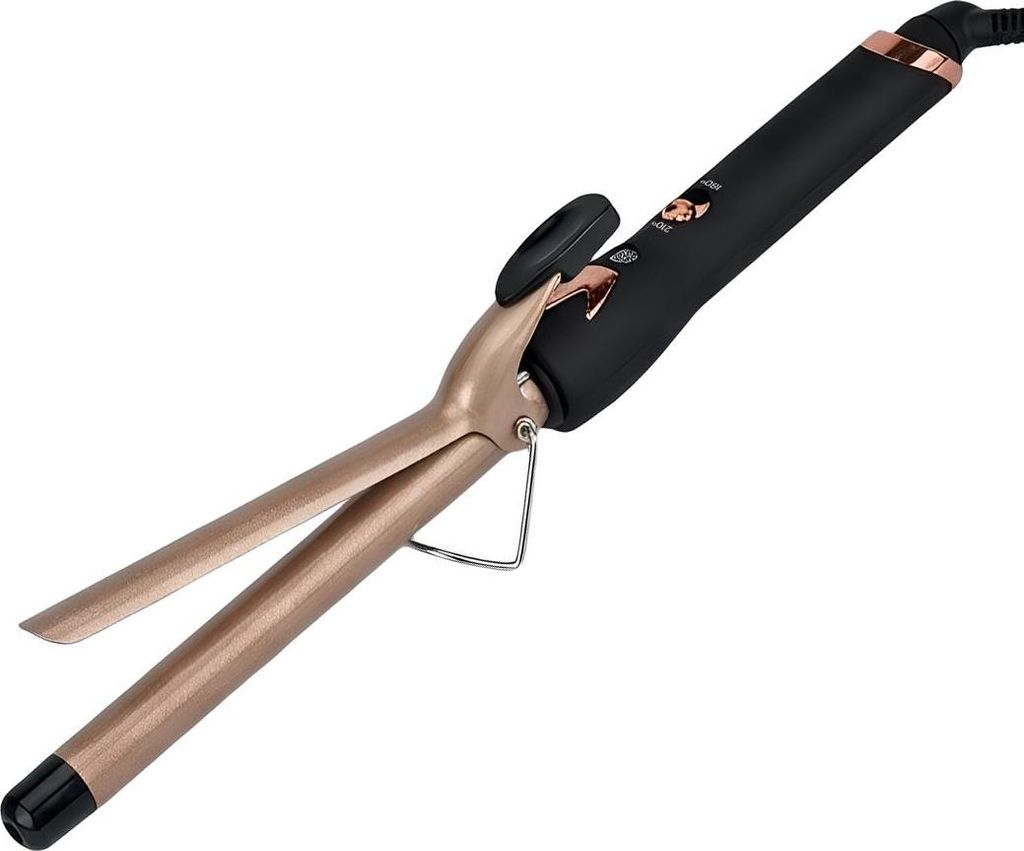 Avizar, Lockenstab 57 W Tourmalin PTC mit einstellbarer Temperatur, Schwarz / Gold