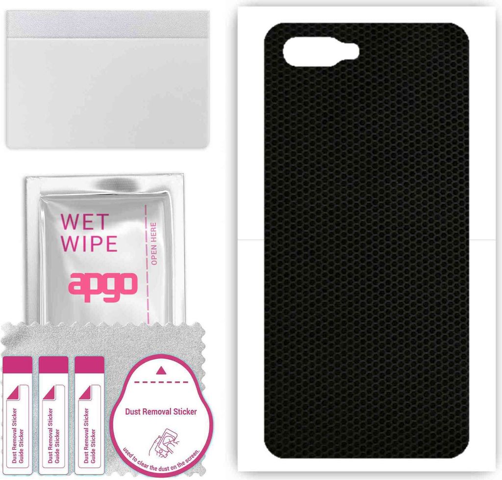 apgo Rückseite Schutzfolie, Skin, kompatibel mit Oppo RX17 Neo, Hinten Displayschutzfolie aus Vinylfolie, kratzfest, einfache Montage - Matrix