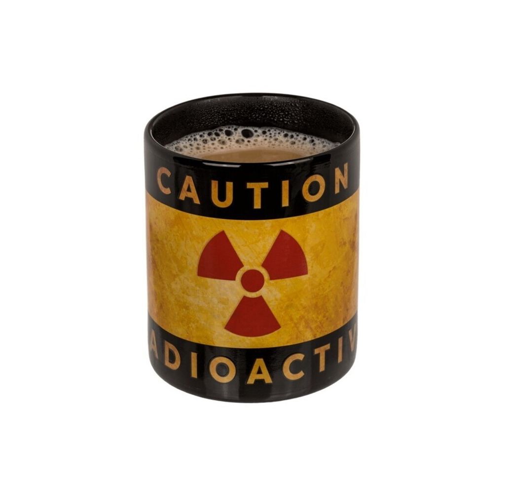 Radioactive Nuklearzeichen Kaffeebecher mit Wärmeeffekt Produktbild 