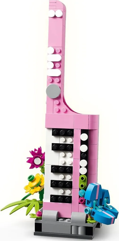 Machine à écrire LEGO Creator 31169 avec fleurs, objet de collection rétro - 18