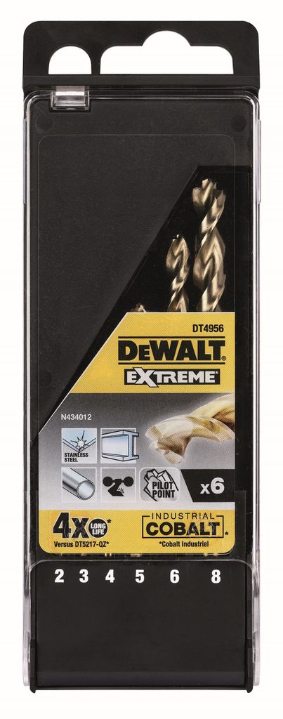 DeWalt DT4956-QZ Metallbohrer-Set HSS-Co 6-tlg Produktbild 