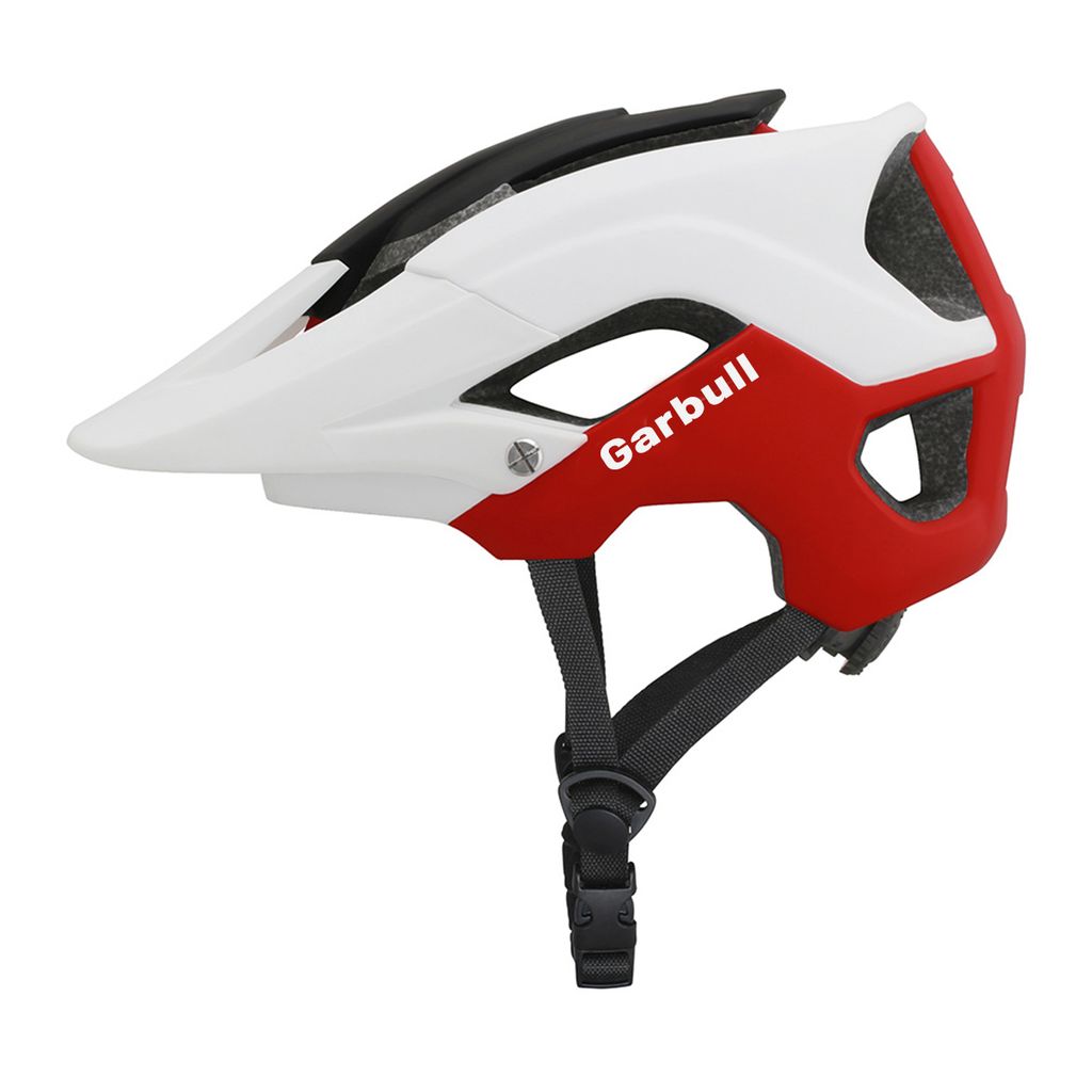 Fahrradhelm MTB Helm Mountainbike Herren/Damen Schutzhelm Radhelm MTB BMX Schutzhelm Rennrad Helm Schutzhelm Erwachsene 58-62CM Rot L