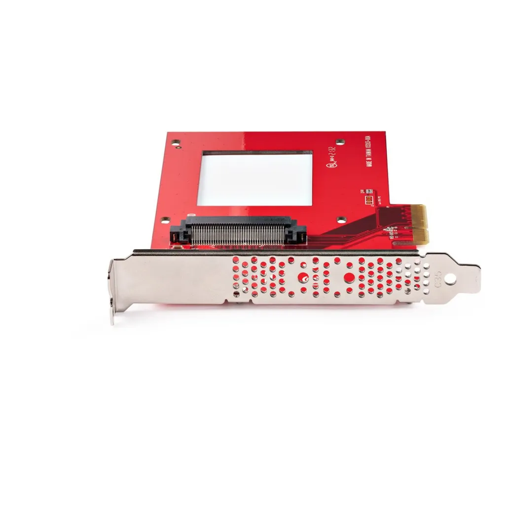 StarTech.com Scheda adattatore da U.3 a PCIe, adattatore PCIe 4.0 x4 per SSD U.3 NVMe da 2,5", scheda aggiuntiva PCI Express SFF-TA-1001 per desktop/server, conforme a TAA - Indipendente dal Sistema Operativo - 3