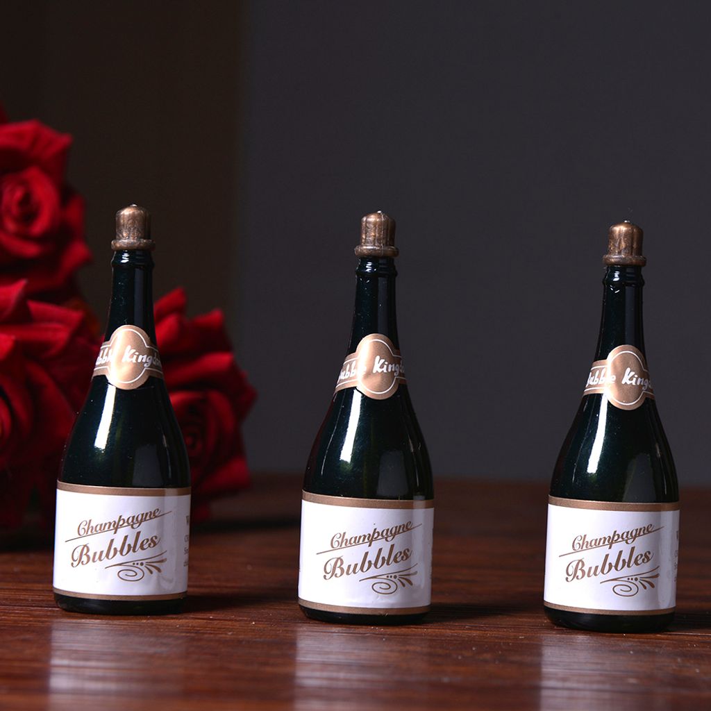 24PCS/Set Hochzeitsfeier Champagnerform leerer Blasenseife Wasserflaschenbehälter