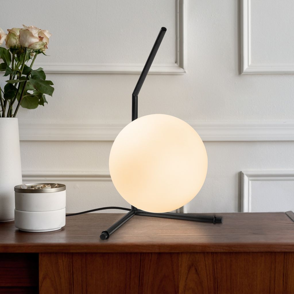 Opviq, Luminar - 14165, Tischlampe, Schwarz, METALLKÖRPER, 23 x 28 x 42 cm