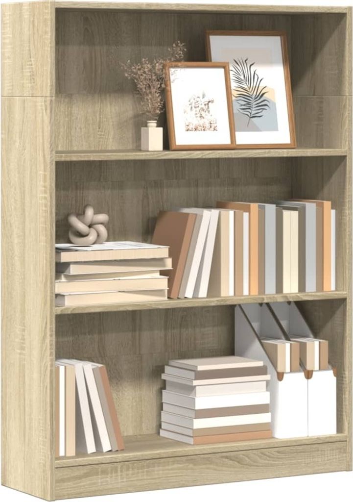 Maison Exclusive - Bücherregal Sonoma-Eiche 80x24x109 cm Holzwerkstoff
