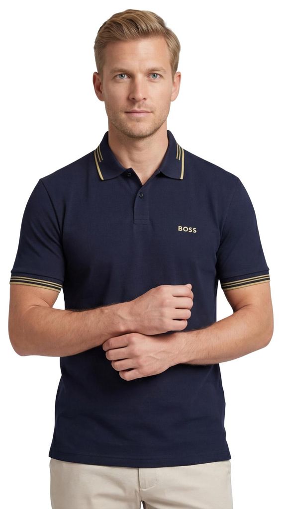 Boss Green Polo Paul dunkelblau Slim Fit Produktbild 