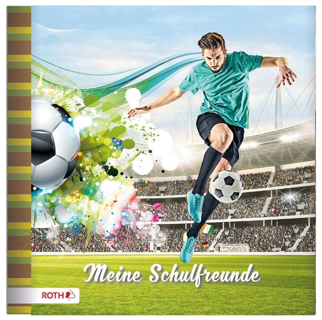 ROTH89265 Freundebuch "Fußballstar" 165 x 165 mm 64 Obrázek produktu 