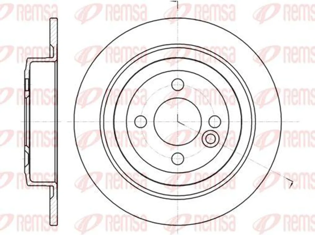 Disque de frein arrière type origine Mini Cooper Clubman Roadster R55 R59