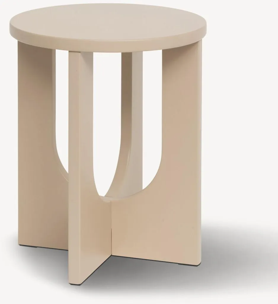 Table d'appoint pour salon et chambre Bloom Noisette - Pose-café 50x40 cm