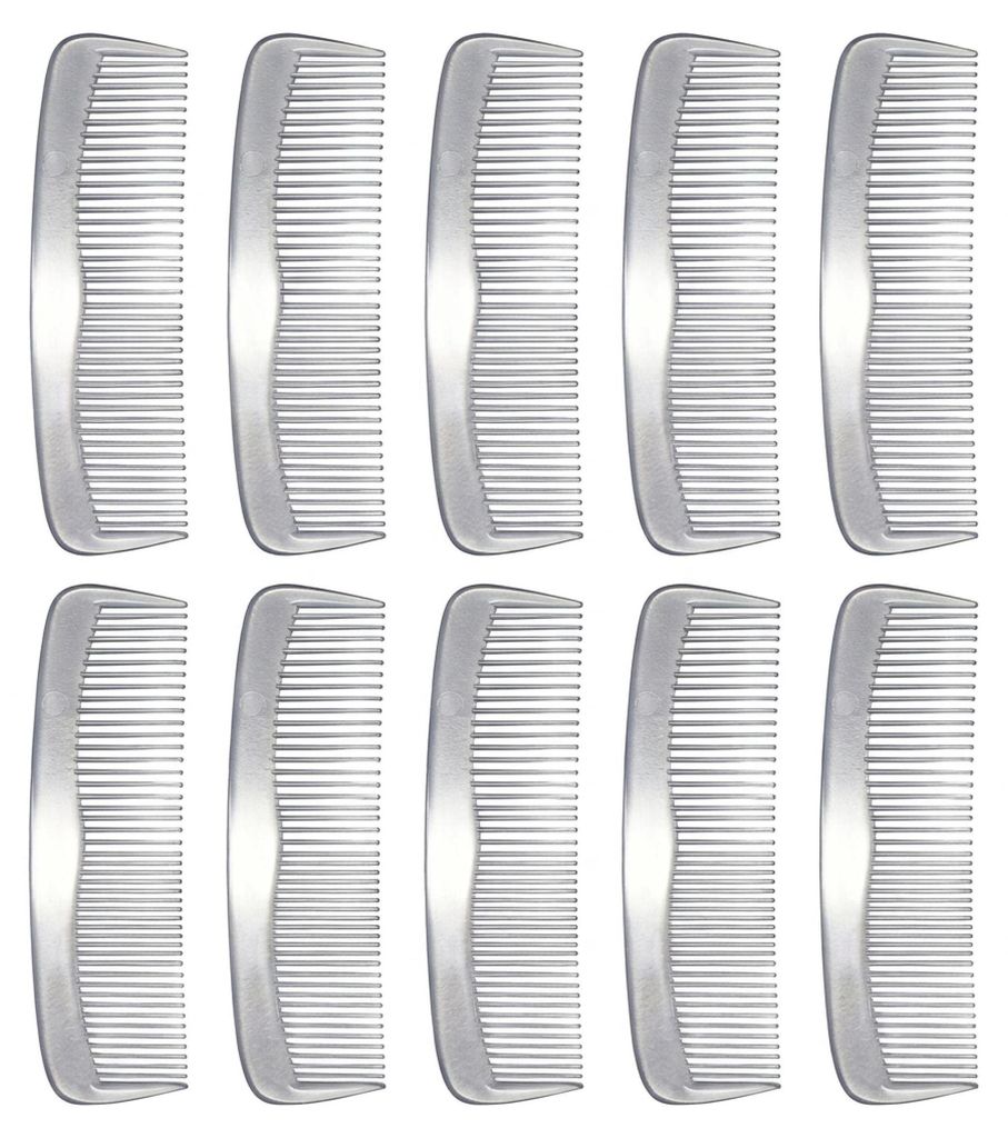 Praktischer Haarkamm 120mm transparent – 10er Set Produktbild 