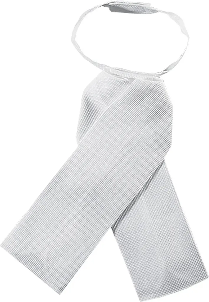 Cravate blanche ajustable E.L.T. One Size - Textile soyeux et robuste