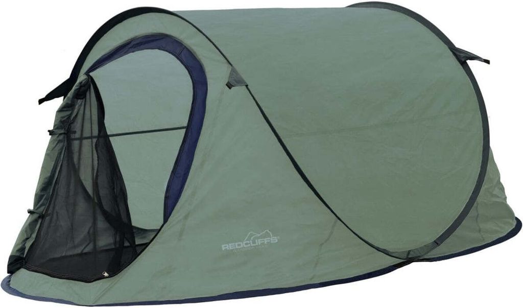 Pop up Wurfzelt - ca. 220 x 120 x 95 cm - khaki Produktbild 