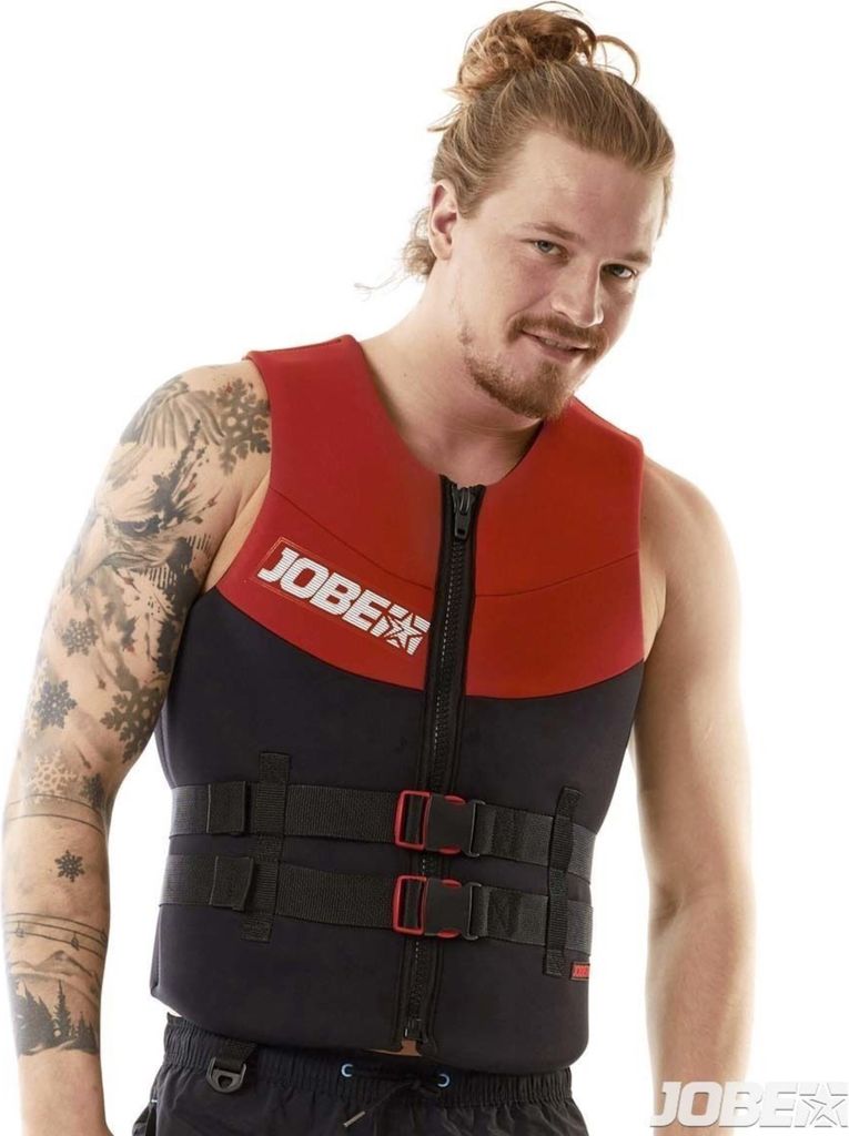 Jobe Neo Neopren Vest Men red Schwimmweste Wakeboard Wasserski SUP Jetski Herren Weste red Gr. L