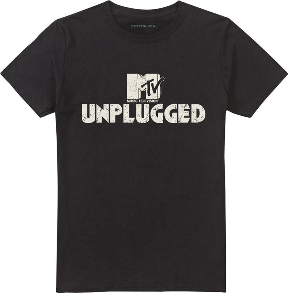MTV - "Unplugged 2" T-Shirt für Herren/Damen Uni TV28758 (M) (Schwarz)