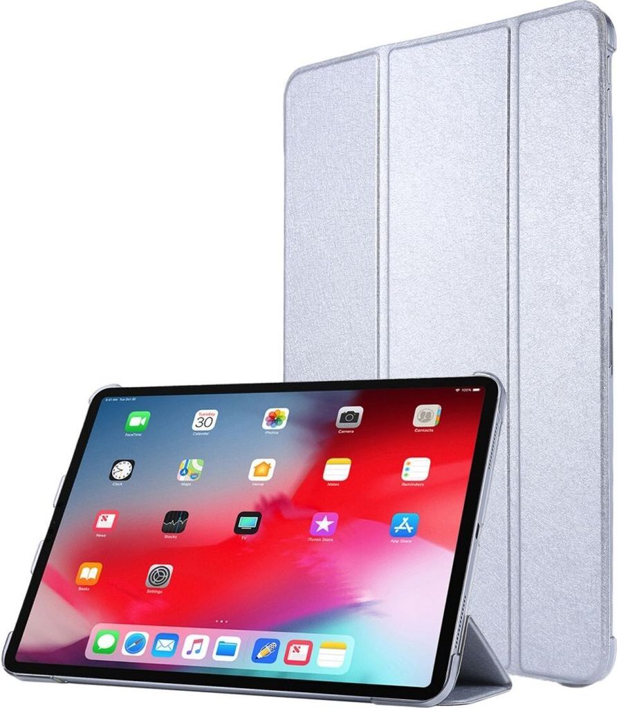 Apple iPad Pro 12.9 2020 Smart Cover magnetische Abdeckung Schutzhülle Tasche Silber