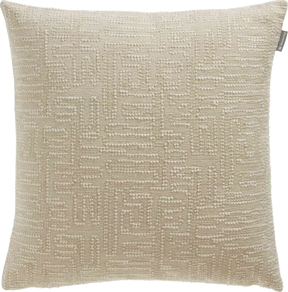 Musterring Twist Federa Cuscino 45x45cm Beige - Design Geometrico