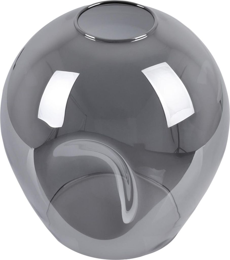 Lampenschirm Praga graphit 14 cm – stilvoller Glaslampenschirm für moderne Innenbeleuchtung
