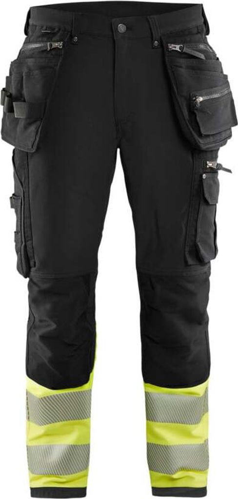 High Vis Arbeitshose 4-Wege-Stretch "1993 " - Blakläder Schwarz/High Vis Gelb C64