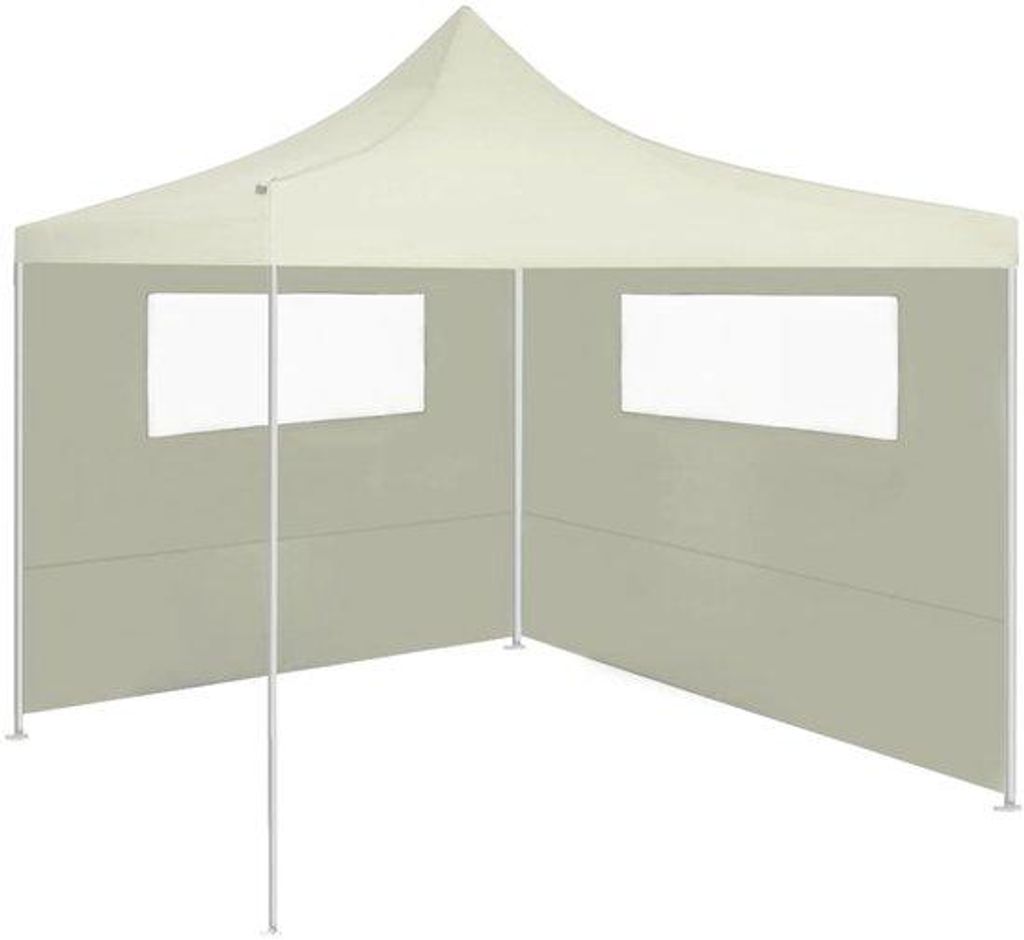 Partytentzäune - Set aus 2 Stücken - 300 x 200 cm - Creme - Allzweckzäune für Partyzelt & Prieel - wasserdicht & winddicht - inklusive Klebeban...
