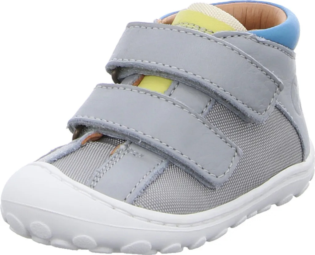 Bisgaard Seb Grey 22 : Chaussures Premiers Pas en Cuir Souple Gris