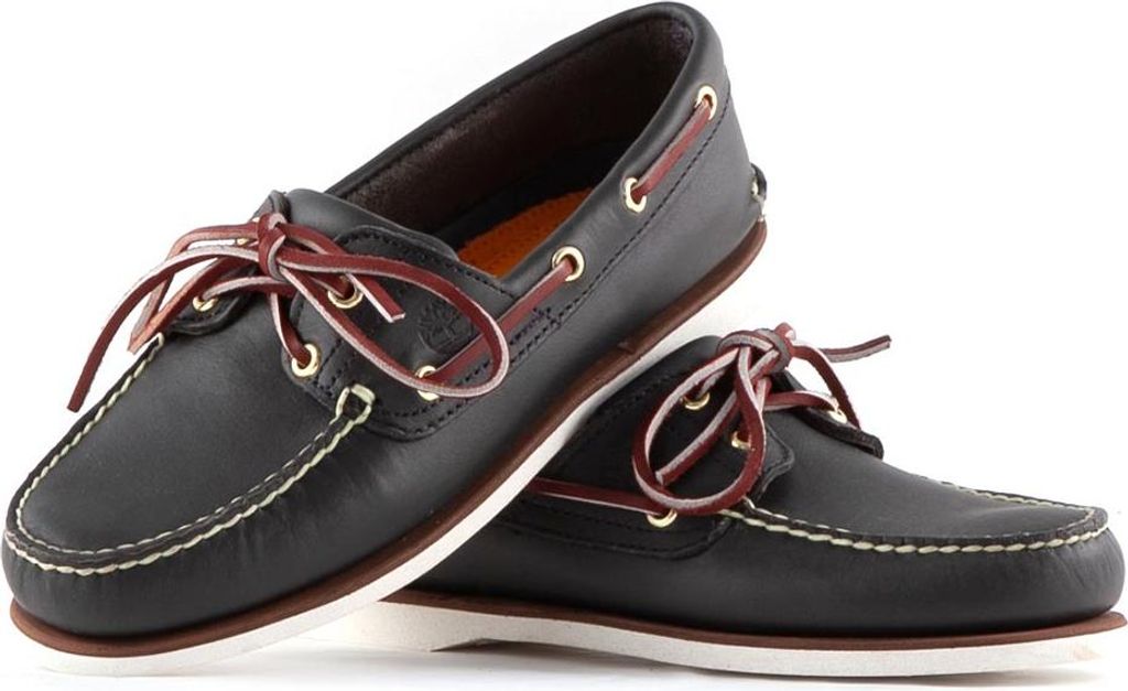 TIMBERLAND - Klassische blaue Herren-Bootsschuhe aus Leder - Nummer 40