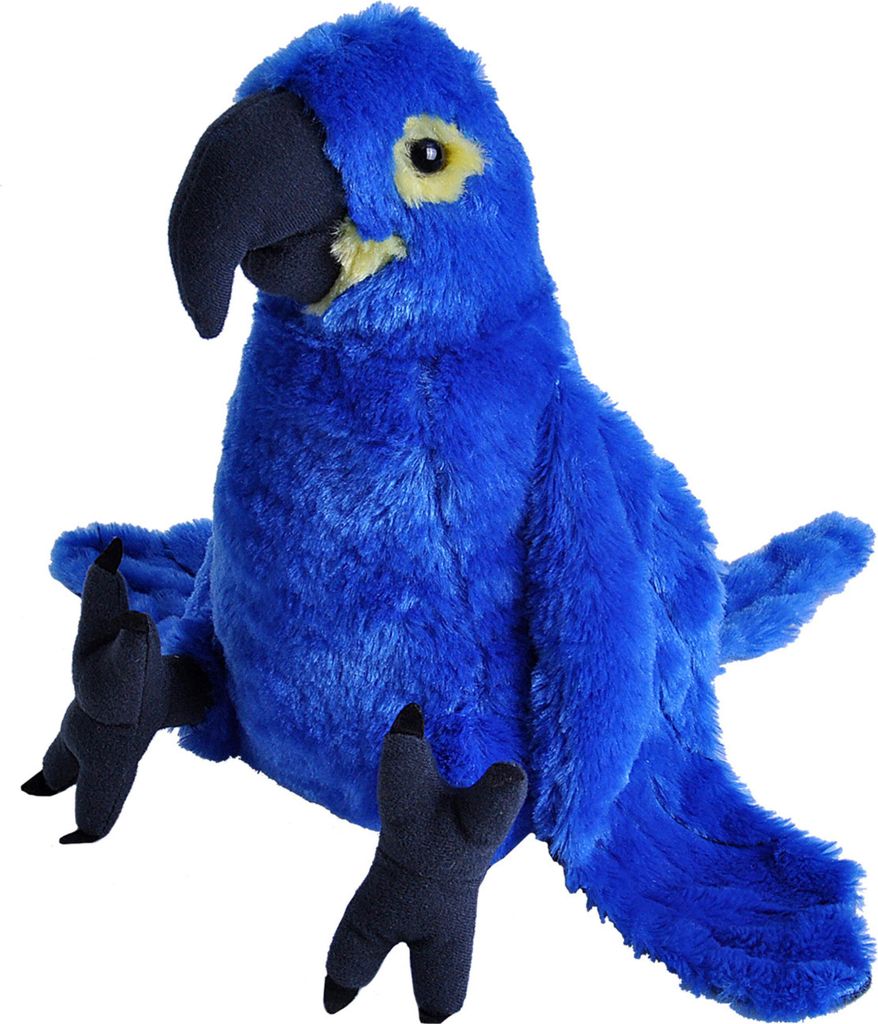 Kuscheltier Papagei junior 30 cm Plüsch blau Wild Republic Produktbild 