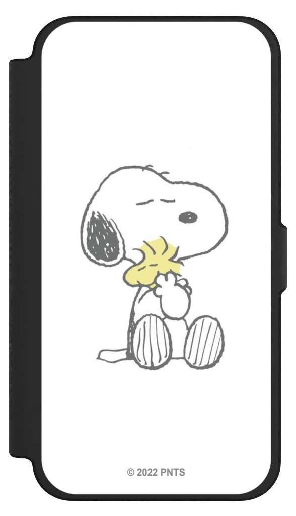 NIVOCASE Klapphülle für Apple iPhone 12 Pro Max Handyhülle aus Kunst Leder NIVOflip schwarz Liebe Peanuts Snoopy