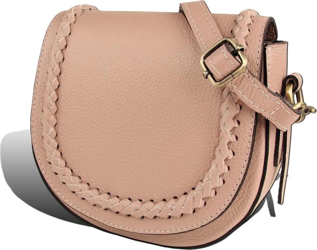 Sac bandoulière loisirs format horizontal Toscanto en cuir souple