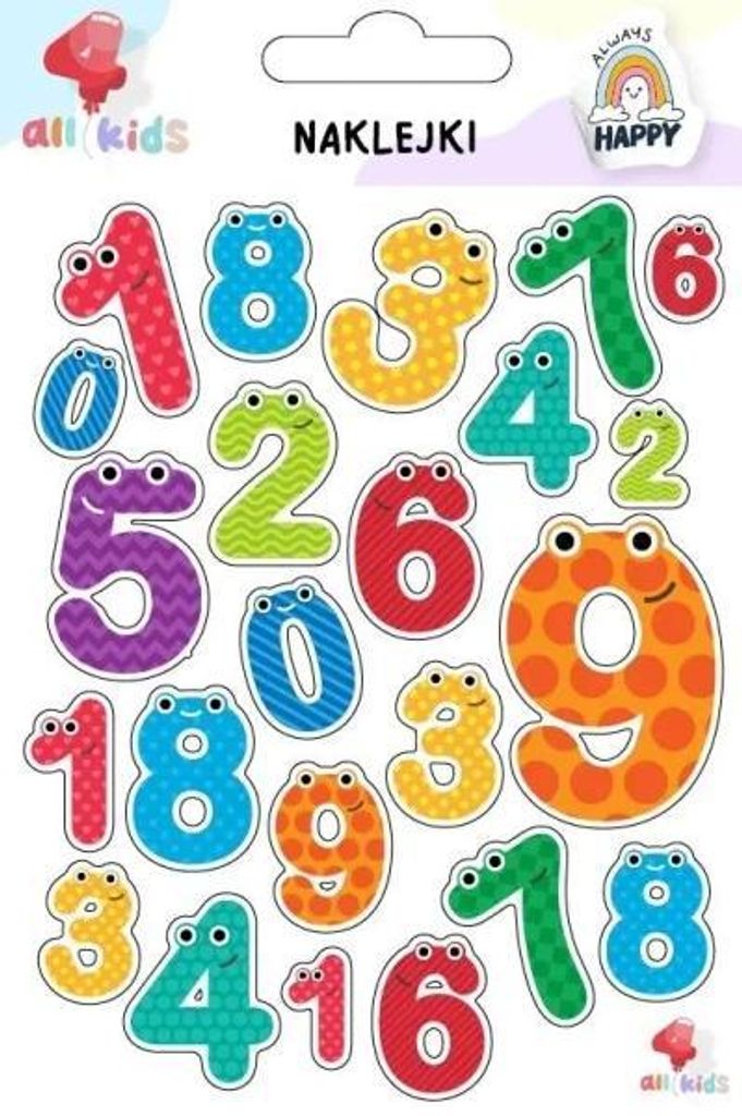 Aufkleber für Kinder: Zahlen – All4Kids
