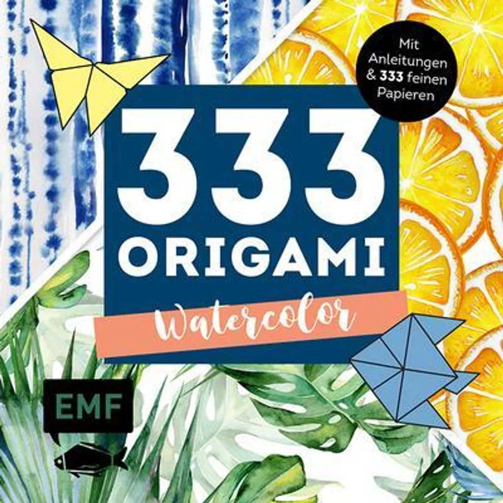 333 Origami Watercolor : Papier pour Décoration DIY et Détente Zen