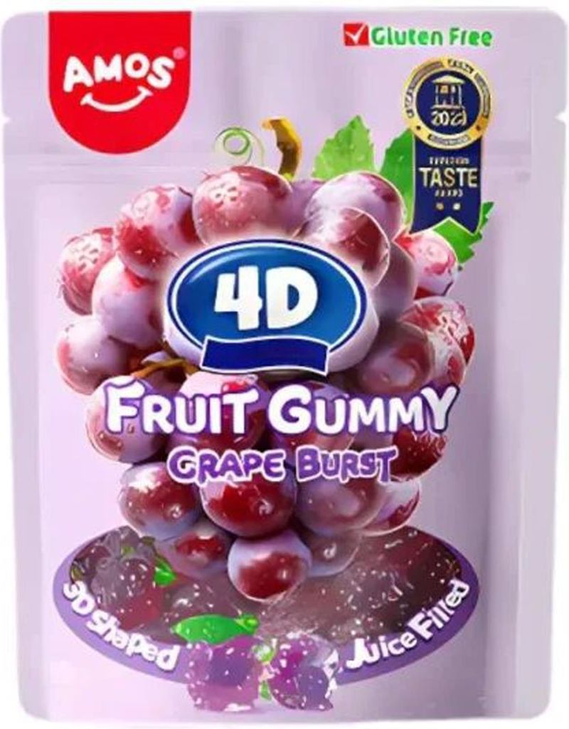 Amos Peelerz 4D Grape Burst Gummy soft mini guma owocowa Zdjęcie produktu 