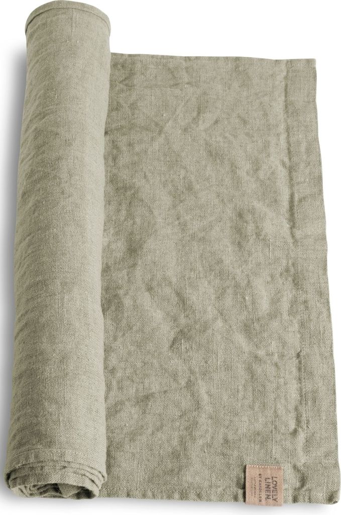 Lovely Linen Linen Lovely Tischläufer Leinen avocado 47 x 150 cm