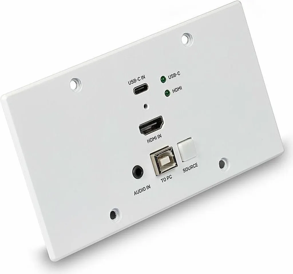 Extendeur HDMI 4K HDBaseT avec Port USB-C KVM 150m Plaque Murale EU