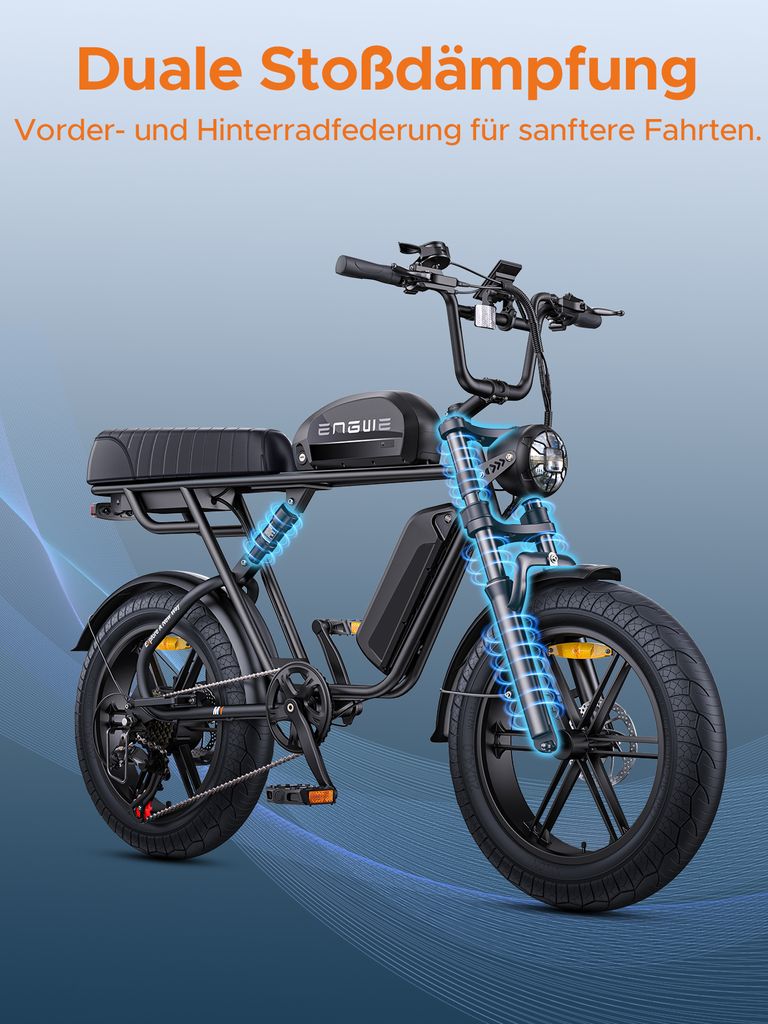 ENGWE E-Bike MTB mit einem Akku/ 2 Akkus, 48V 15.6Ah Akku Produktbild 5