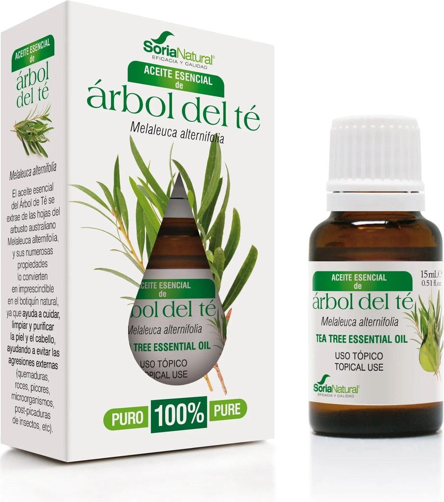 Soria Natural Ätherisches Öl 15 ml aus Teebaum Natürlich