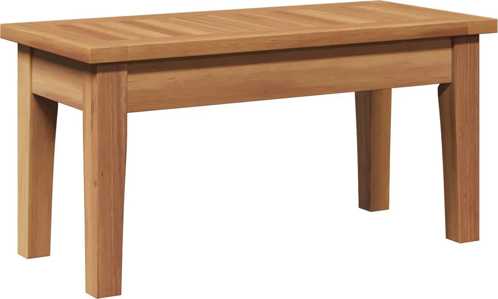 Ensemble Jardin vidaXL en Teck Massif Résistant Table et Banc 2 pcs