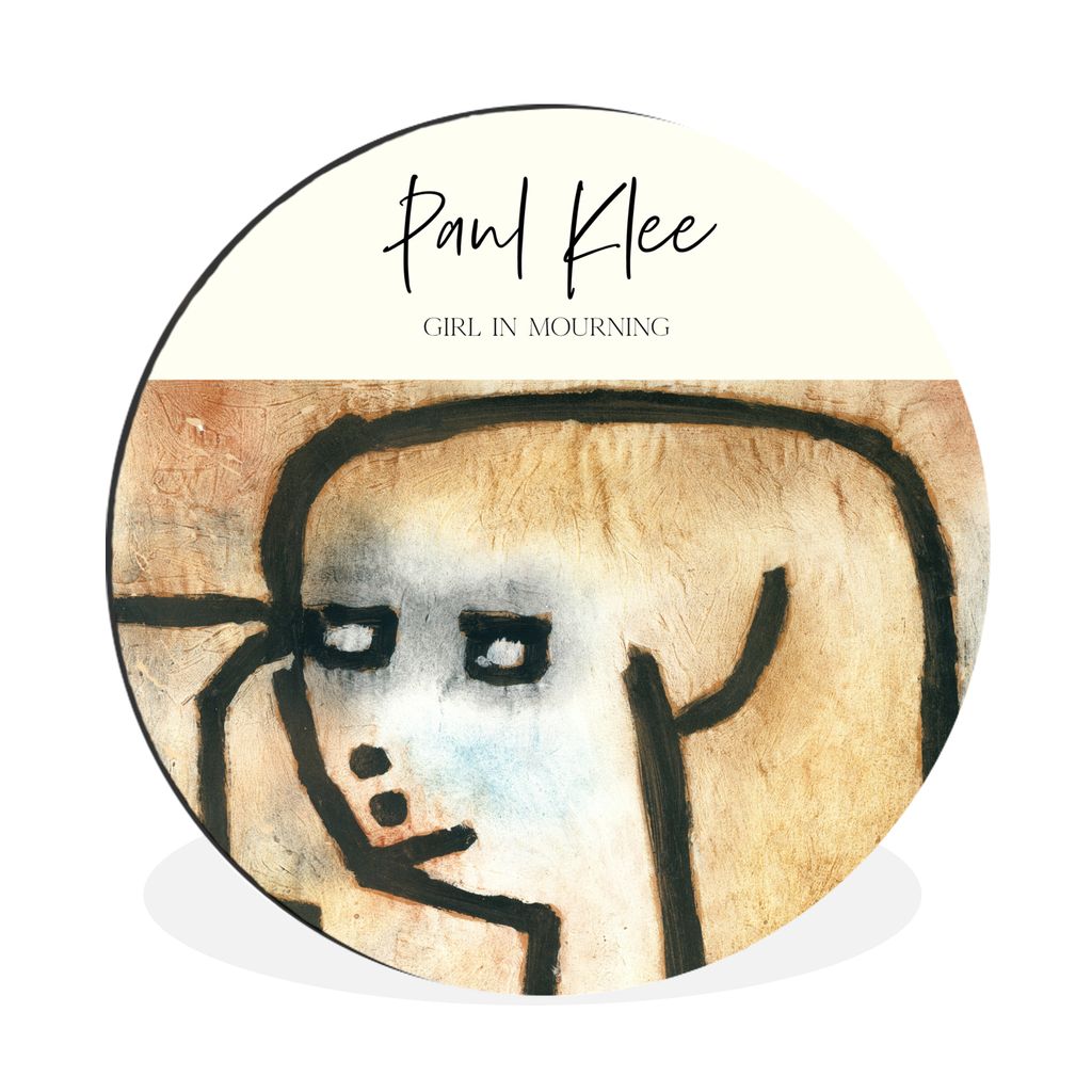 MuchoWow Aluminium Wandkreis Paul Klee - Alte Meister - Kunst Ø 60 cm Wanddeko Modern Wohnzimmer - Wand Kreis - Wandbild - Schlafzimmer - Alumin...