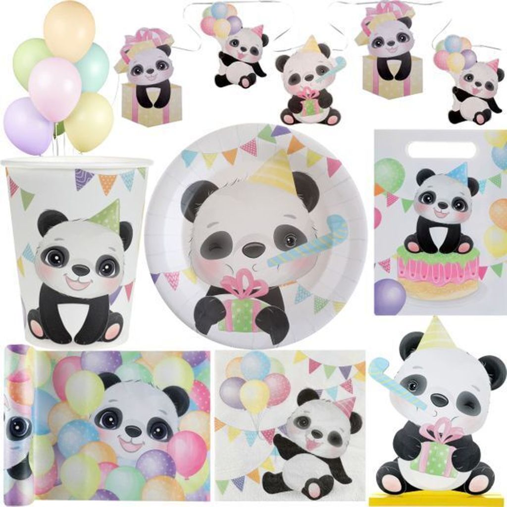 Playflip Partyset Schwarze Katzen – Kindergeburtstag Deko Mit Tellern, Bechern, Servietten, Strohhalmen & Ballon