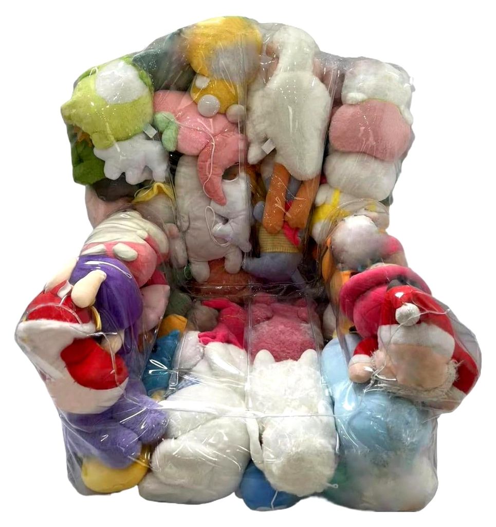 Sitzsack zur Aufbewahrung von Kuscheltieren | 2-in-1 Spielzeughalter Sitzsack | Auslaufsicherer Kuscheltier für Innenräume - Kinderzimmer, Wohnzi...