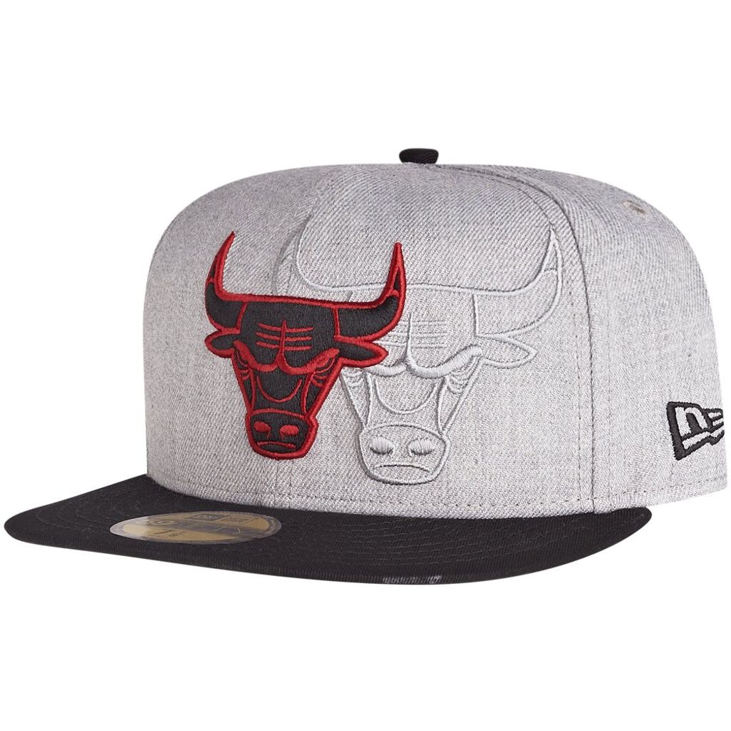 New Era 59Fifty Cap - SCREENING Chicago Bulls grau - 7 1/8
