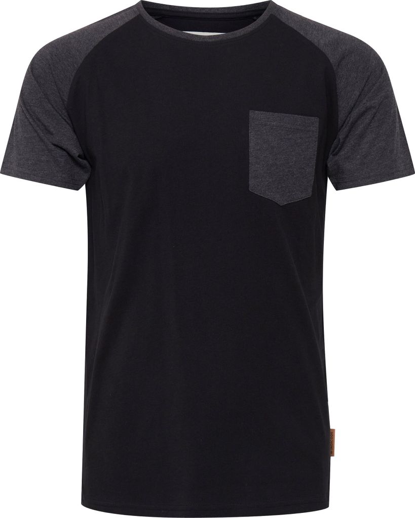 INDICODE IDGresham Herren T-Shirt Kurzarm Shirt mit Rundhals-Ausschnitt Brusttasche Baumwollmischung Regular fit