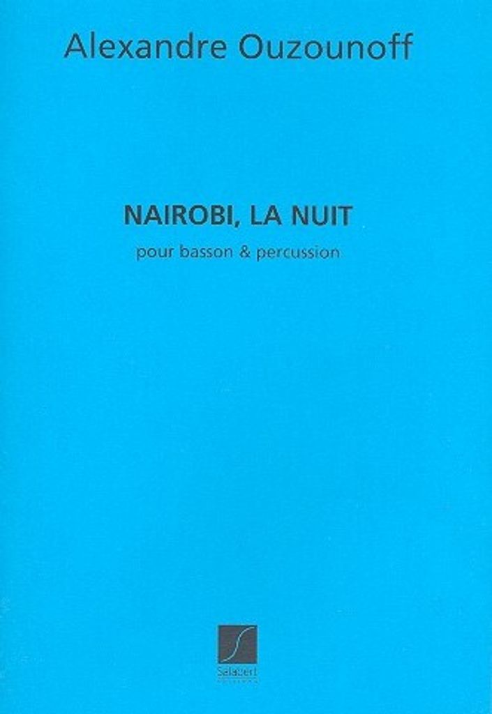 Nairobi la nuit pour bassoon et percussion partition