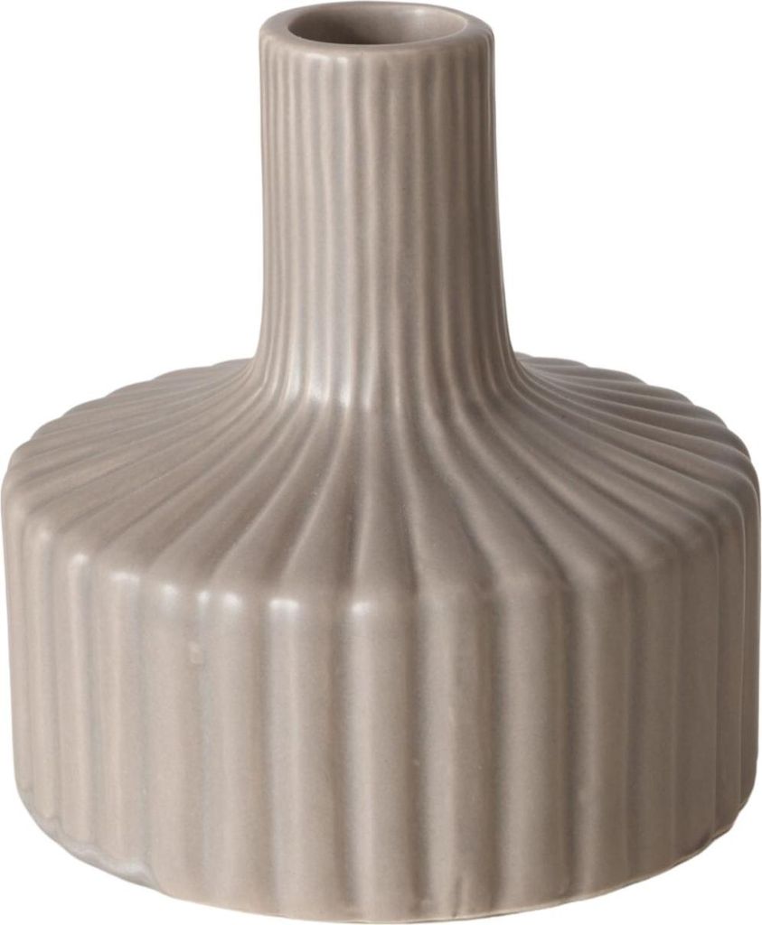 Gestreifte Vase in Nude LIBELLY, 11 cm