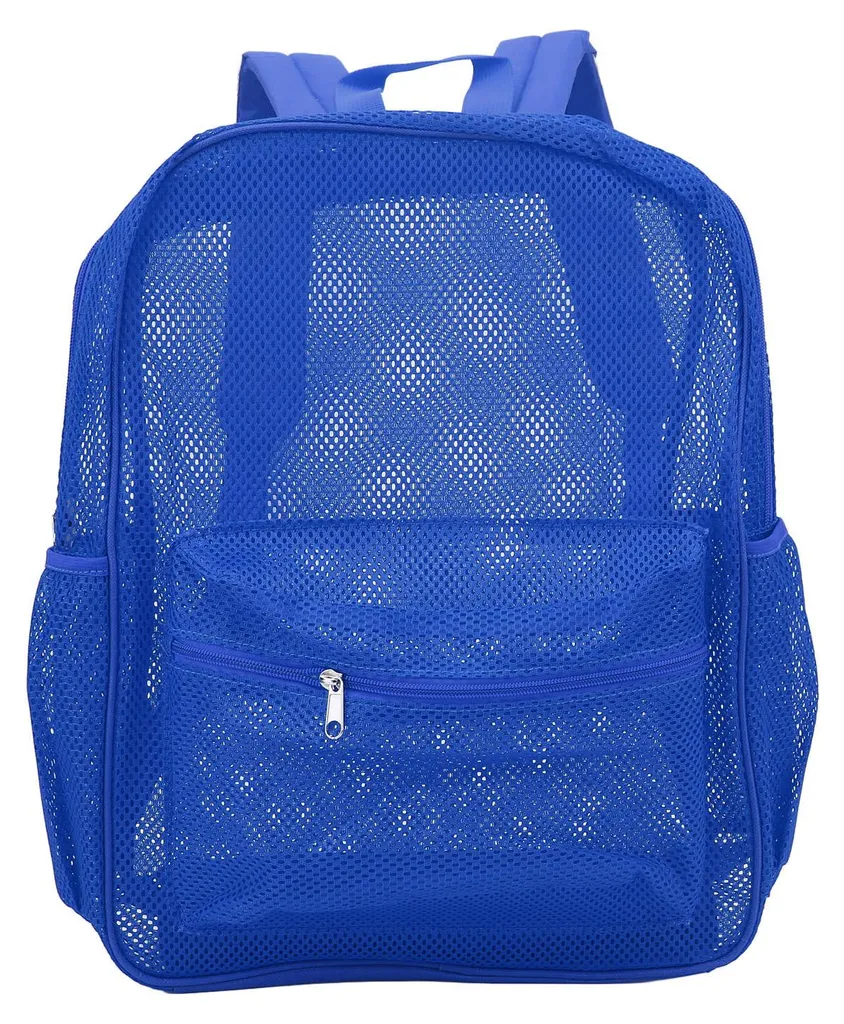 Sac de piscine transparent en maille lavable pour sport et plage