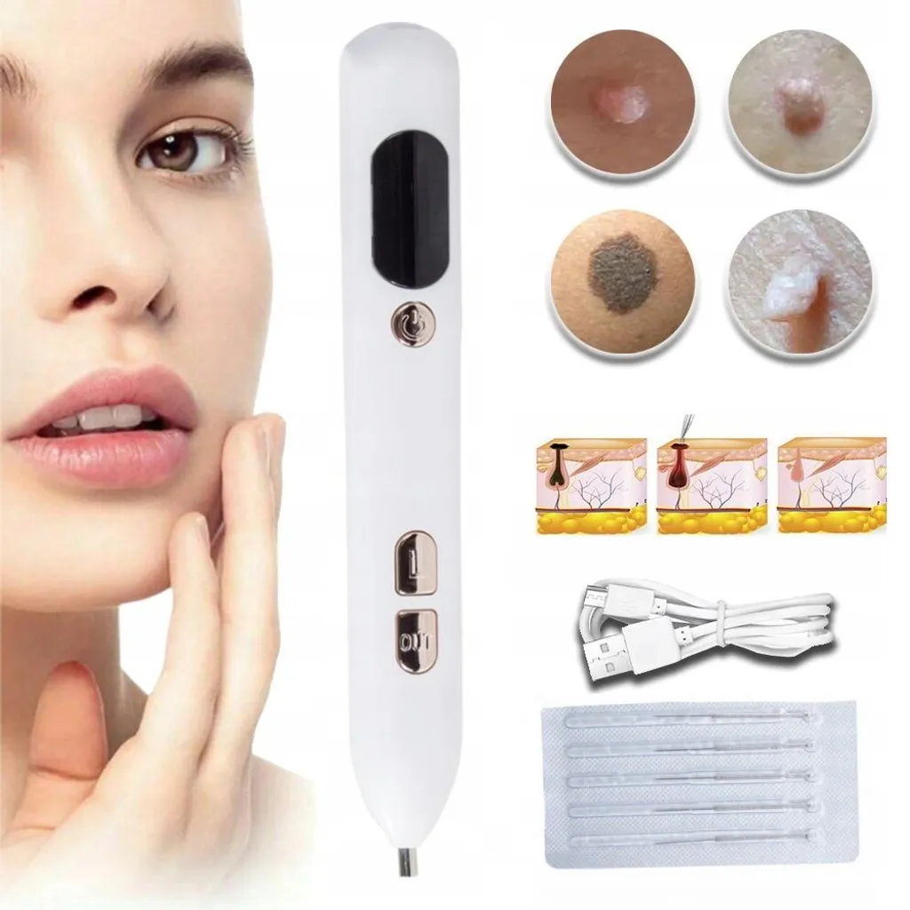 Stylo plasma 9 niveaux de puissance sans fil pour taches et fibromes