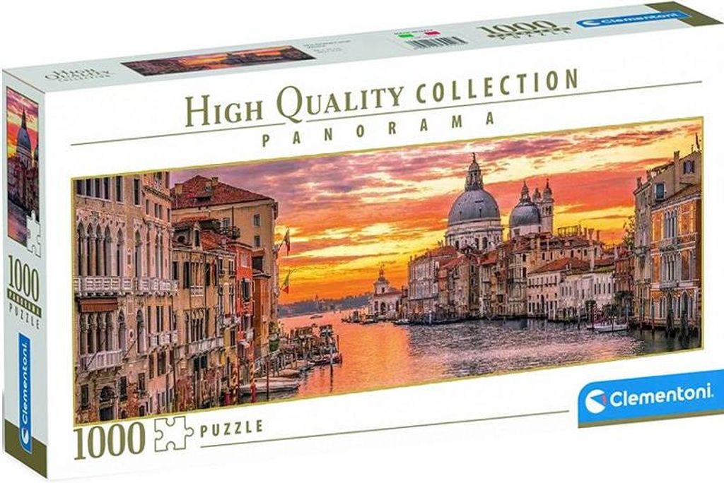 Clementoni puzzle 1000 Panorama du Grand Canal Vénitien Image du produit 