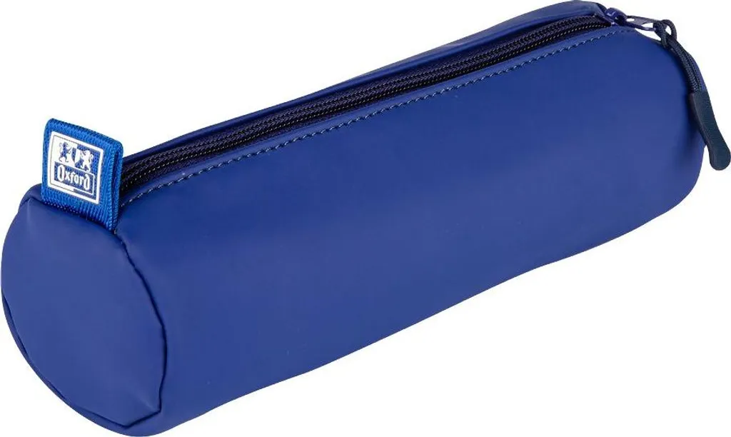 Trousse de bureau Oxford Touch bleu en matière soft-touch solide