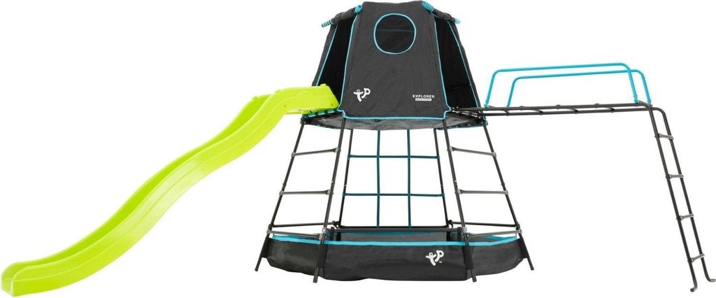 Metall-Spielplatz mit Rutsche EXPLORER TOUR schwarz H201cm