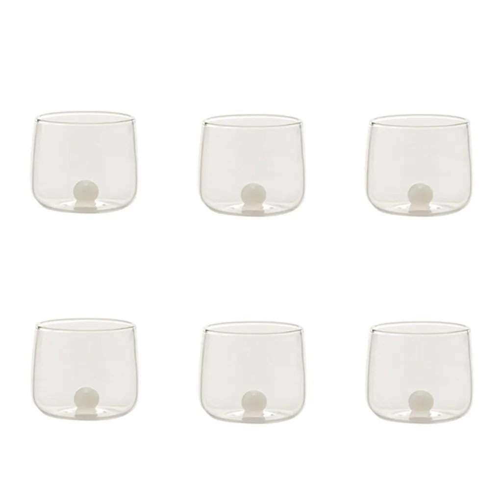 Set 6 Bicchieri Zafferano Bilia Junior Bianco - Idea Regalo Design